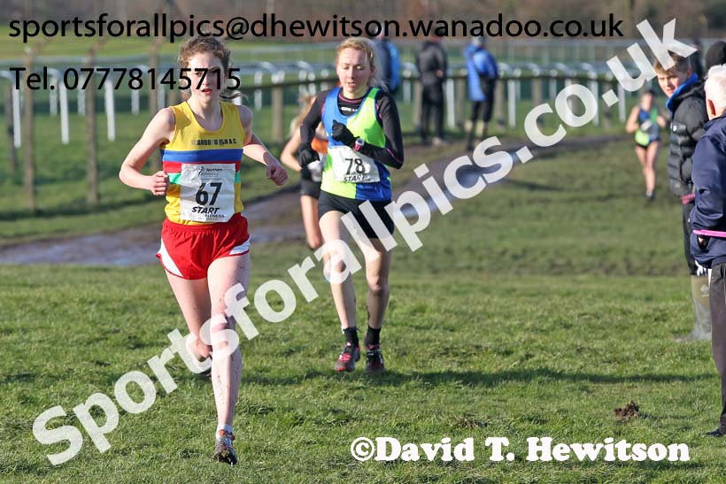 Junior womens Northern Cross Country  Championships, Pontefract. Photo: David T. Hewitson/Sports for All Pics